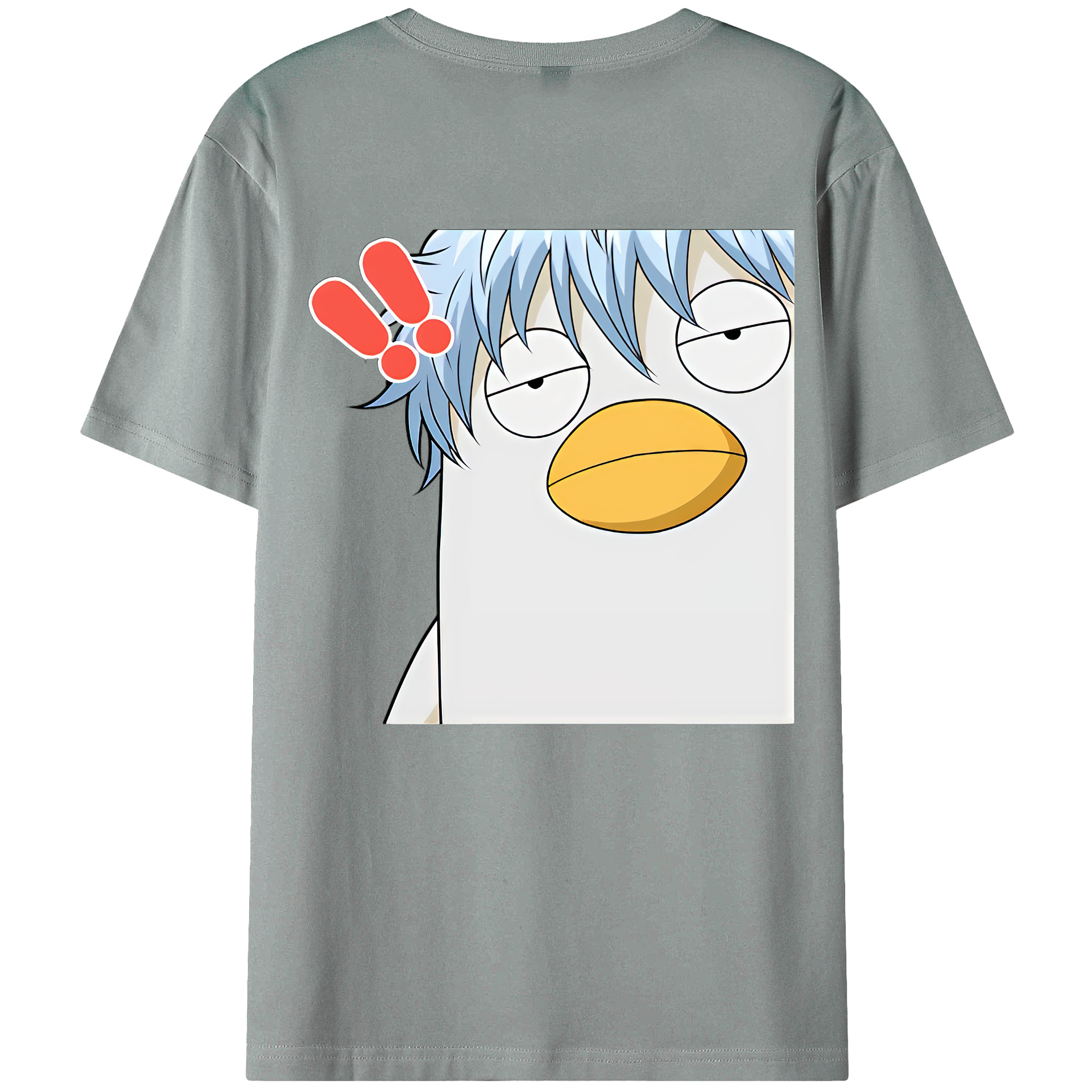 （画像用） ぎんたま 坂田銀時（さかたぎんとき） 神楽 志村新八（しむら しんぱち） GINTAMA Sakata Gintoki Kagura Shimura Shinpachi 綿100％ メンズ半袖Tシャツ（バックプリント） 通気性